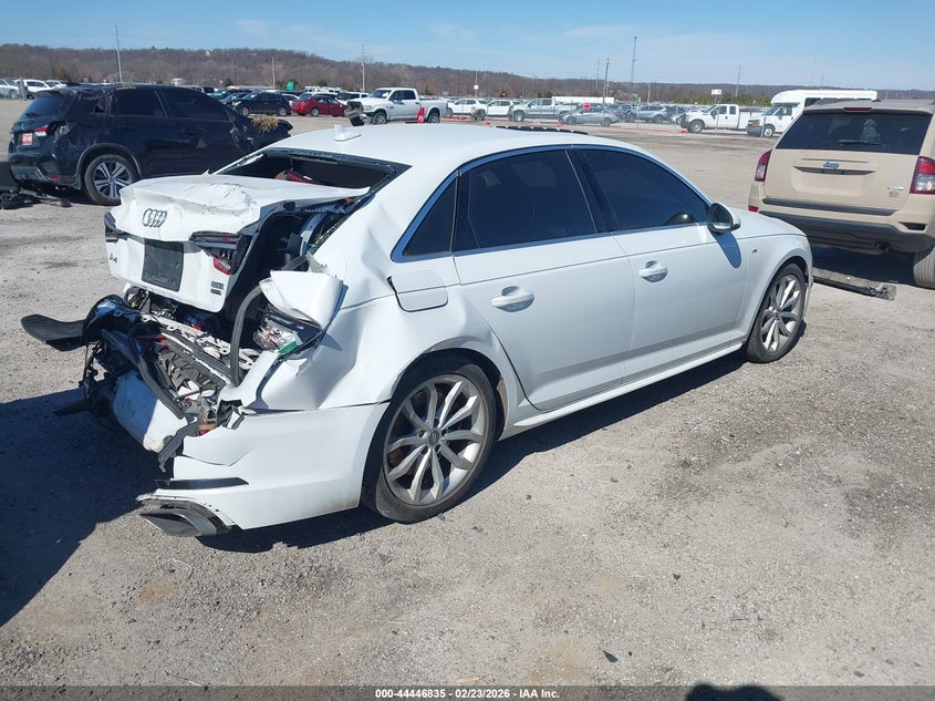 2019 Audi A4 VIN WAUENAF4XKA015610 IAAI salvage auction — REAR END, Clear (Oklahoma), sold $4,400 on 2026-07-21 (photo 4)