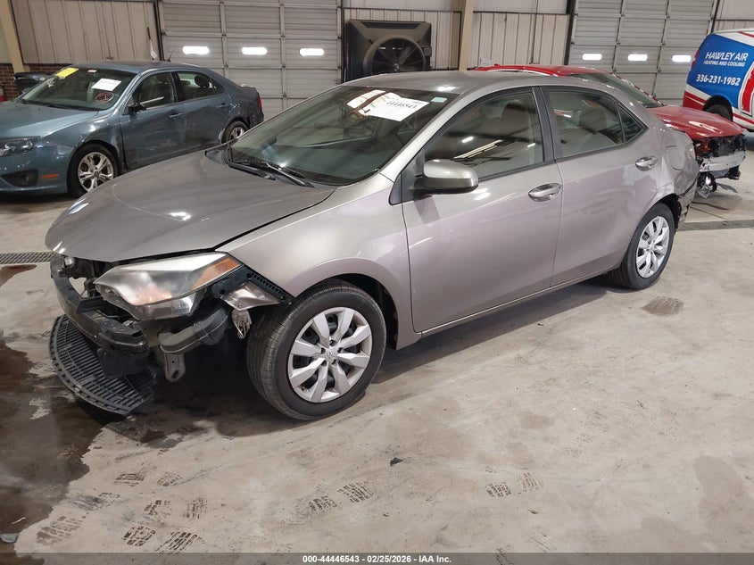 2014 Toyota Corolla VIN 5YFBURHE4EP130992 IAAI salvage auction — FRONT & REAR, Salvage Title, sold $2,500 on 2026-07-30 (photo 2)