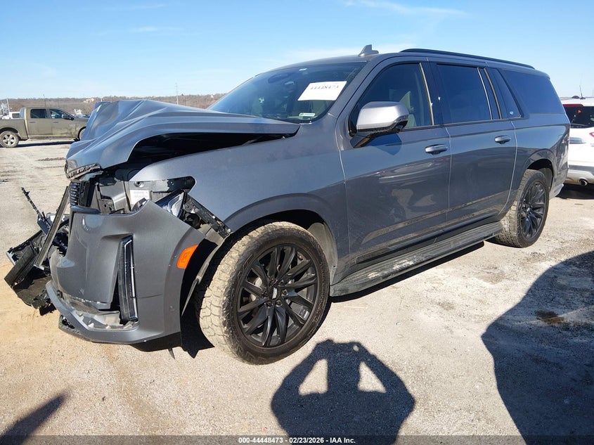 2022 Cadillac Escalade esv VIN 1GYS4RKLXNR123164 IAAI salvage auction — FRONT END, Clear (Oklahoma), sold $23,400 on 2026-07-14 (photo 2)