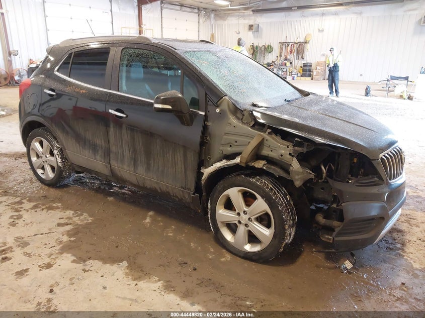 2015 Buick Encore VIN KL4CJASB6FB195723 IAAI salvage auction — FRONT END, Salvage Title, sold $1,150 on 2026-07-07 (photo 1)