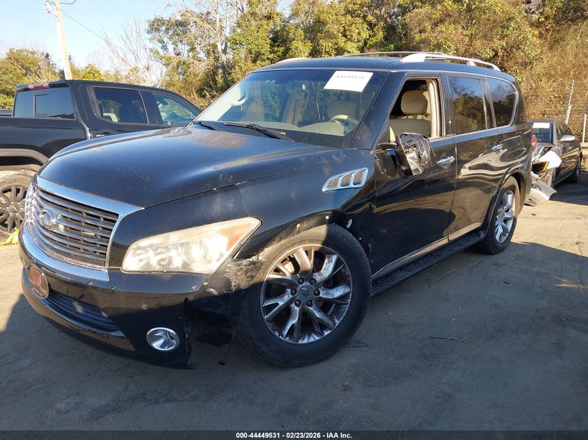 2013 Infiniti Qx56 VIN JN8AZ2NDXD9750111 IAAI salvage auction — LEFT FRONT, Salvage Title, sold $1,600 on 2026-07-11 (photo 6)