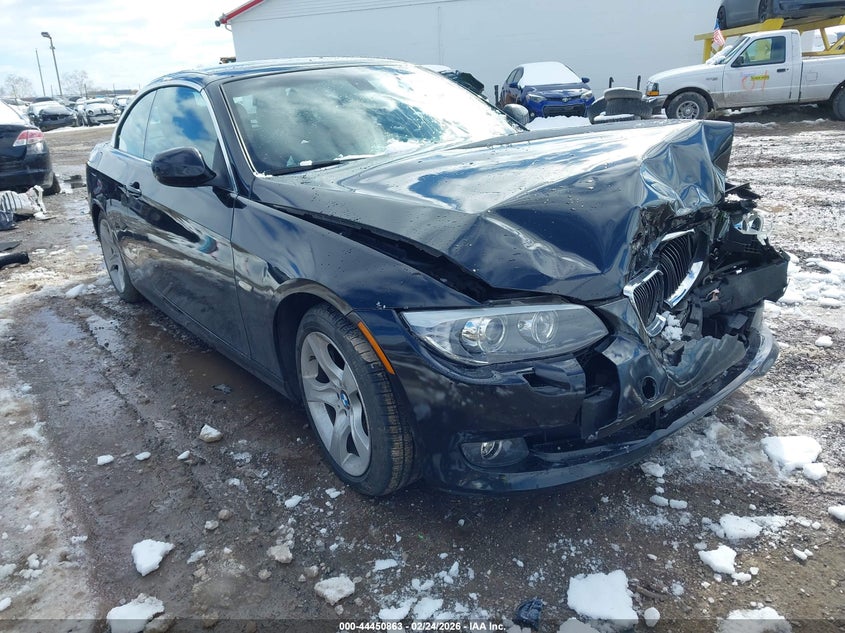 2013 BMW 3 series VIN WBADX7C50DPA97808 IAAI salvage auction — LEFT FRONT, Salvage (Pennsylvania), sold $850 on 2026-07-08 (photo 1)