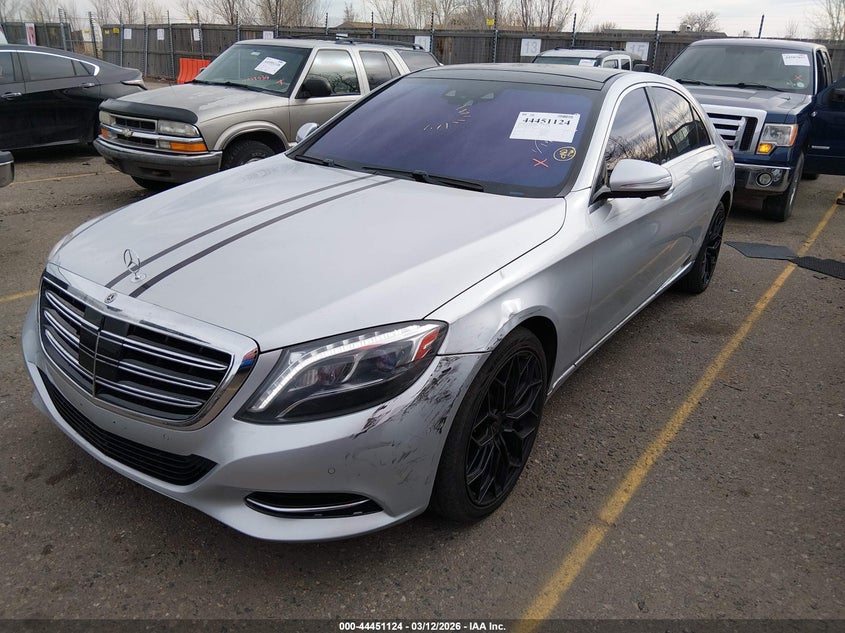 2015 Mercedes-benz S class VIN WDDUG8FB1FA184877 IAAI salvage auction — FRONT END, Salvage (Colorado), sold $4,750 on 2026-08-04 (photo 2)