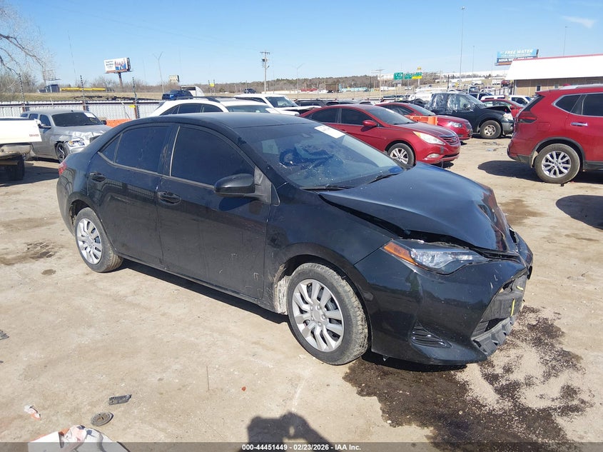 2018 Toyota Corolla VIN 5YFBURHEXJP767749 IAAI salvage auction — FRONT END, Clear (Oklahoma), sold $3,800 on 2026-07-15 (photo 1)