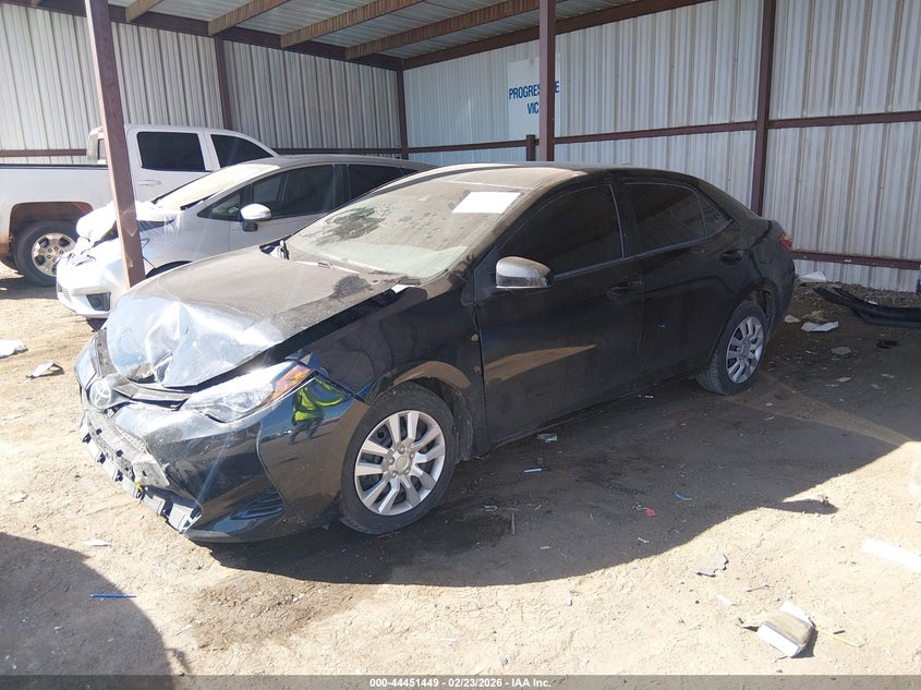 2018 Toyota Corolla VIN 5YFBURHEXJP767749 IAAI salvage auction — FRONT END, Clear (Oklahoma), sold $3,800 on 2026-07-15 (photo 2)