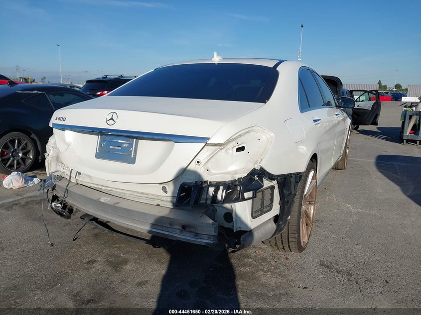 2015 Mercedes-benz S class VIN WDDUG7GB3FA098169 IAAI salvage auction — Rear End, Salvage (California), sold $19,750 on 2026-05-07 (photo 4)