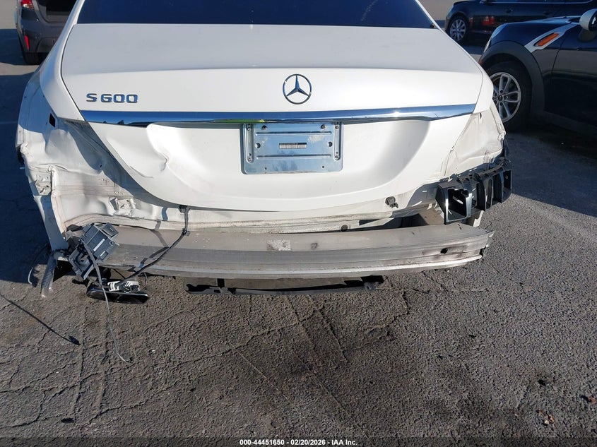2015 Mercedes-benz S class VIN WDDUG7GB3FA098169 IAAI salvage auction — Rear End, Salvage (California), sold $19,750 on 2026-05-07 (photo 6)