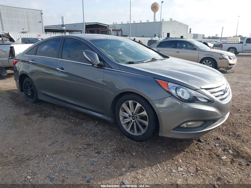 2014 Hyundai Sonata VIN 5NPEC4AC2EH817252 IAAI salvage auction — REAR END, Original (Texas), sold $1,175 on 2026-07-16 (photo 1)