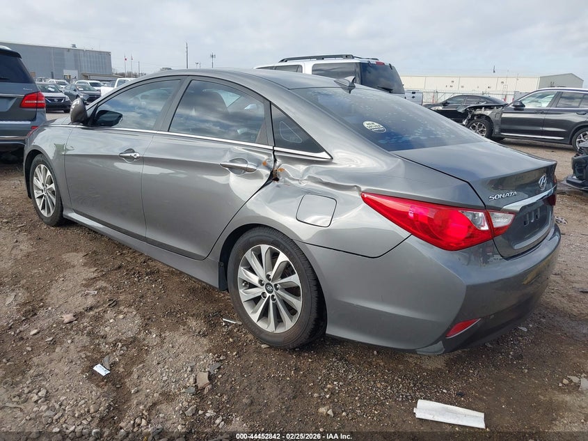 2014 Hyundai Sonata VIN 5NPEC4AC2EH817252 IAAI salvage auction — REAR END, Original (Texas), sold $1,175 on 2026-07-16 (photo 3)