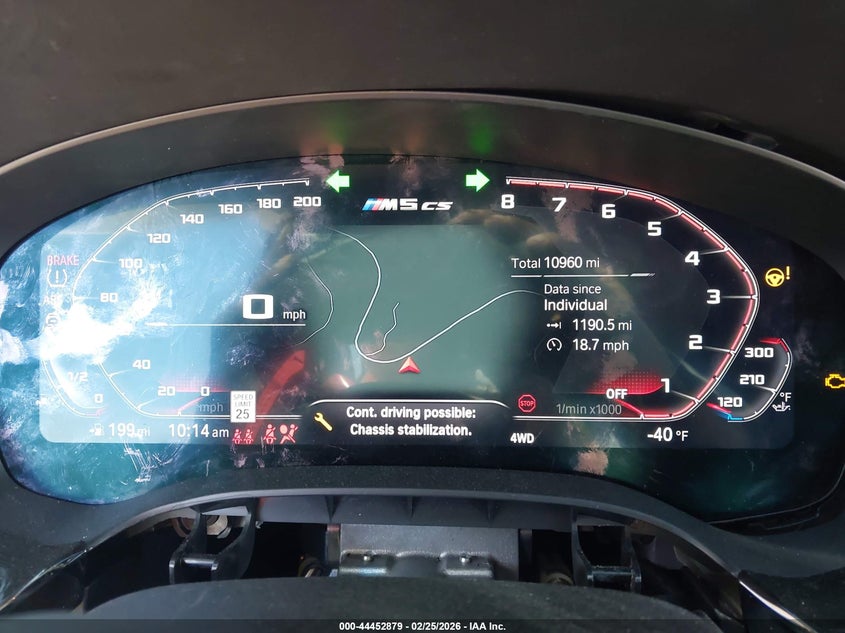 2022 BMW M5 VIN WBS73CH06NCJ05135 IAAI salvage auction — Front End, Salvage (California), sold $56,250 on 2026-05-18 (photo 7)