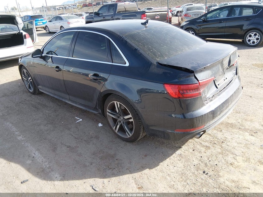 2017 Audi A4 VIN WAUENAF48HN020192 IAAI salvage auction — REAR END, Salvage Title, sold $3,600 on 2026-07-29 (photo 3)