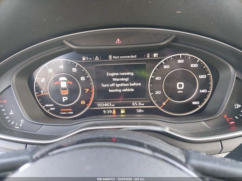2017 Audi A4 VIN WAUENAF48HN020192 IAAI salvage auction — REAR END, Salvage Title, sold $3,600 on 2026-07-27 (photo 7)
