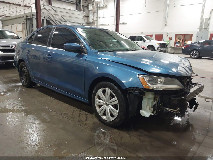 2017 Volkswagen Jetta VIN 3VW2B7AJ1HM256088 IAAI salvage auction — LEFT FRONT, Clear (Arkansas), sold $1,125 on 2026-07-10 (photo 1)