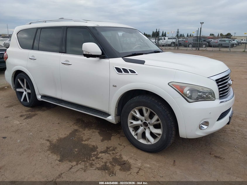 2014 Infiniti Qx80 VIN JN8AZ2NE4E9063197 IAAI salvage auction — FRONT END, Other, sold $1,600 on 2026-07-08 (photo 1)