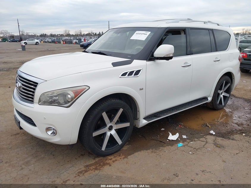 2014 Infiniti Qx80 VIN JN8AZ2NE4E9063197 IAAI salvage auction — FRONT END, Other, sold $1,600 on 2026-07-08 (photo 2)