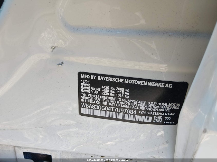 2026 BMW 2er VIN WBA83GG04T7U97684 IAAI salvage auction — LEFT SIDE, Enterprise Vehicles Clear Only (Illinois), sold $15,600 on 2026-07-15 (photo 9)