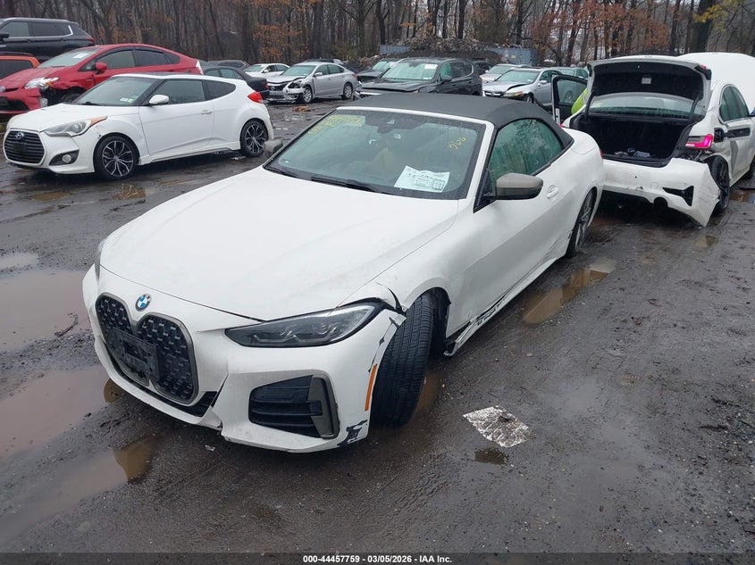 2021 BMW 4er VIN WBA53AT00MCF84158 IAAI salvage auction — FRONT END, Salvage Title, sold $18,375 on 2026-08-18 (photo 2)