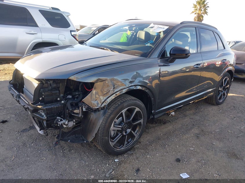 2025 Audi Q3 VIN WA1EECF34S1078704 IAAI salvage auction — FRONT END, Salvage Title, sold $13,400 on 2026-07-09 (photo 2)