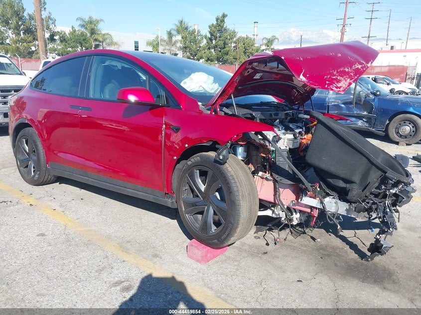 2026 Tesla Model x VIN 7SAXCAE58TF482662 IAAI salvage auction — FRONT END, Salvage Title, sold $22,100 on 2026-07-14 (photo 1)
