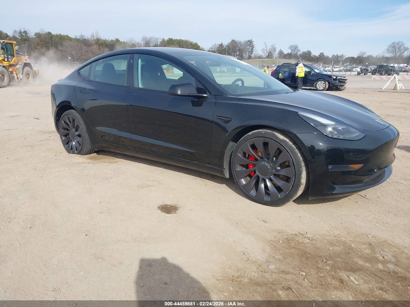 2021 Tesla Model 3 VIN 5YJ3E1EC7MF030188 IAAI salvage auction — REAR END, Salvage Title, sold $10,100 on 2026-07-22 (photo 1)