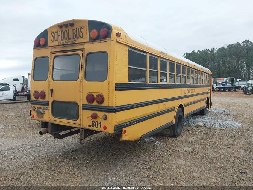 2008 Thomas School bus VIN 1T88U4C2881292917 IAAI salvage auction — BURN, Bill Of Sale (Georgia), sold $250 on 2026-07-09 (photo 4)