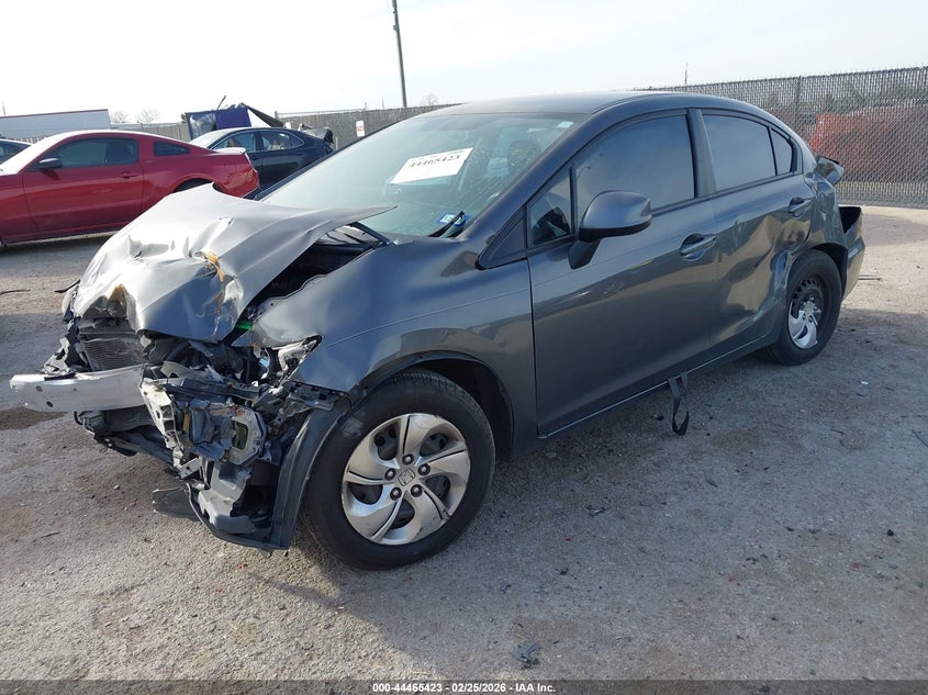 2013 Honda Civic VIN 2HGFB2F58DH602540 IAAI salvage auction — FRONT END, Salvage Title, sold $475 on 2026-07-21 (photo 2)
