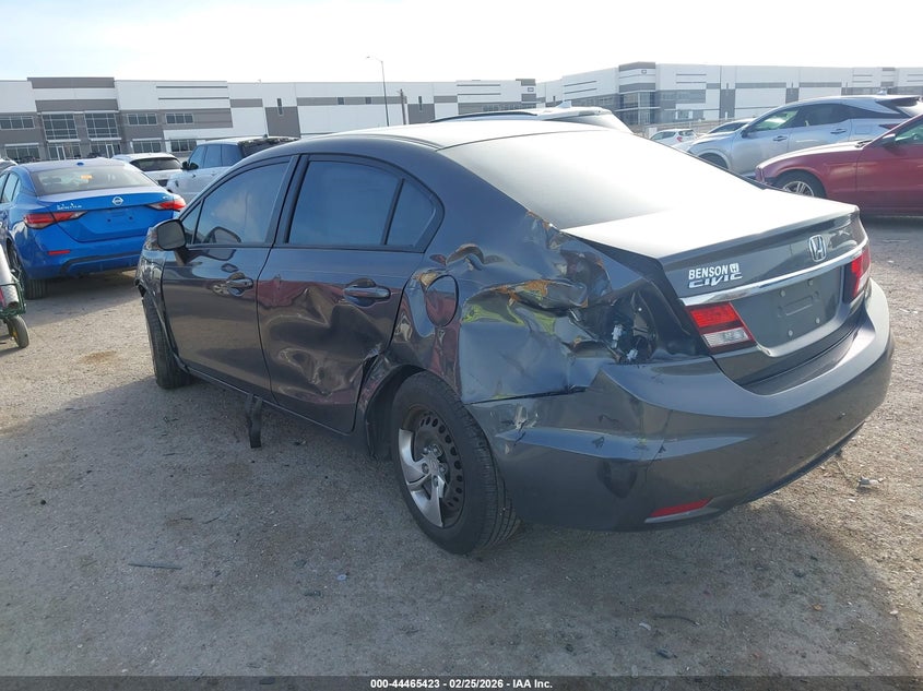 2013 Honda Civic VIN 2HGFB2F58DH602540 IAAI salvage auction — FRONT END, Salvage Title, sold $475 on 2026-07-21 (photo 3)