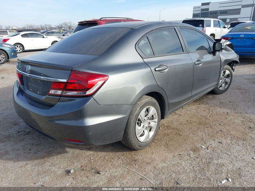 2013 Honda Civic VIN 2HGFB2F58DH602540 IAAI salvage auction — FRONT END, Salvage Title, sold $475 on 2026-07-21 (photo 4)