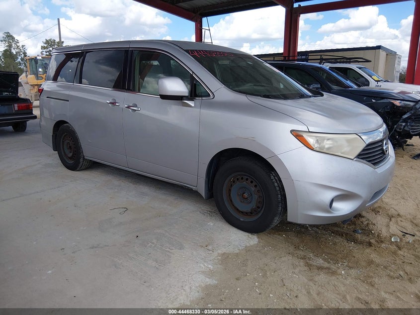 2011 Nissan Quest VIN JN8AE2KP0B9008744 IAAI salvage auction — RIGHT REAR, Clear (Florida), sold $325 on 2026-07-05 (photo 1)
