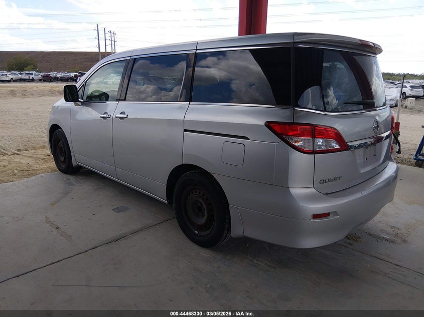 2011 Nissan Quest VIN JN8AE2KP0B9008744 IAAI salvage auction — RIGHT REAR, Clear (Florida), sold $325 on 2026-07-05 (photo 3)