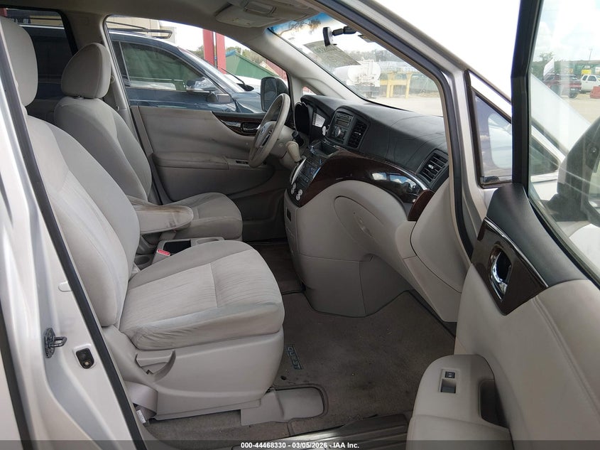 2011 Nissan Quest VIN JN8AE2KP0B9008744 IAAI salvage auction — RIGHT REAR, Clear (Florida), sold $325 on 2026-07-05 (photo 5)