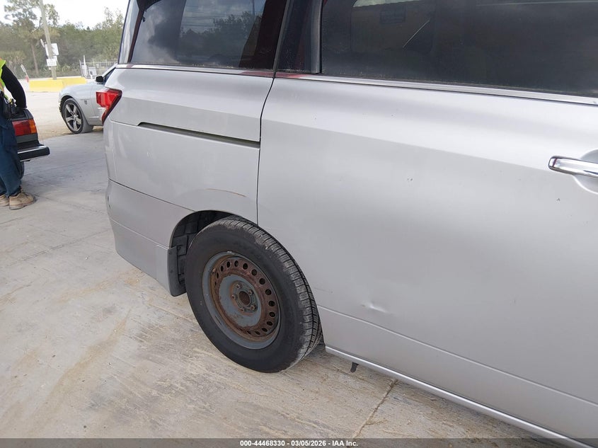 2011 Nissan Quest VIN JN8AE2KP0B9008744 IAAI salvage auction — RIGHT REAR, Clear (Florida), sold $325 on 2026-07-05 (photo 6)