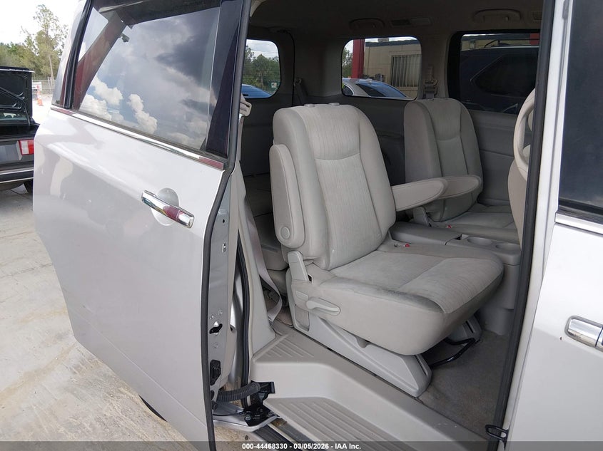 2011 Nissan Quest VIN JN8AE2KP0B9008744 IAAI salvage auction — RIGHT REAR, Clear (Florida), sold $325 on 2026-07-05 (photo 8)