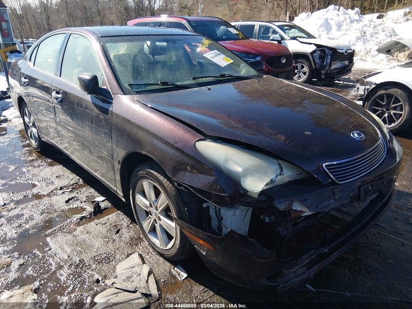 2005 Lexus ES VIN JTHBA30GX55064947 IAAI salvage auction — FRONT & REAR, Salvage (Massachusetts), sold $550 on 2026-07-07 (photo 1)