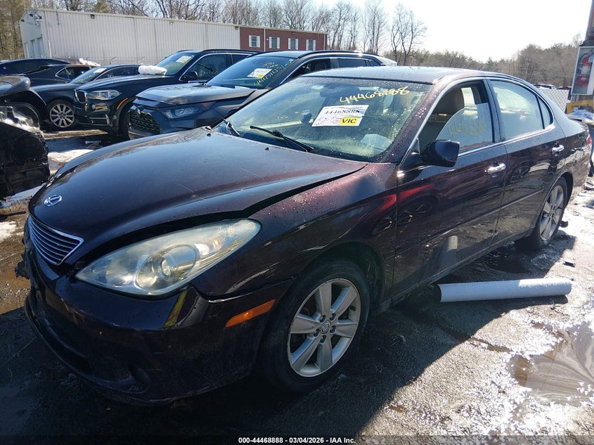 2005 Lexus ES VIN JTHBA30GX55064947 IAAI salvage auction — FRONT & REAR, Salvage (Massachusetts), sold $550 on 2026-07-07 (photo 2)