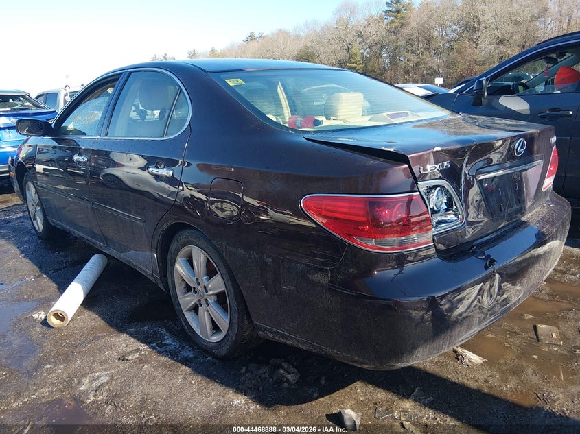 2005 Lexus ES VIN JTHBA30GX55064947 IAAI salvage auction — FRONT & REAR, Salvage (Massachusetts), sold $550 on 2026-07-07 (photo 3)