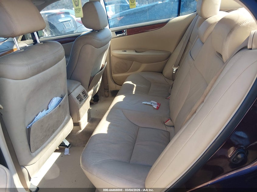 2005 Lexus ES VIN JTHBA30GX55064947 IAAI salvage auction — FRONT & REAR, Salvage (Massachusetts), sold $550 on 2026-07-07 (photo 8)