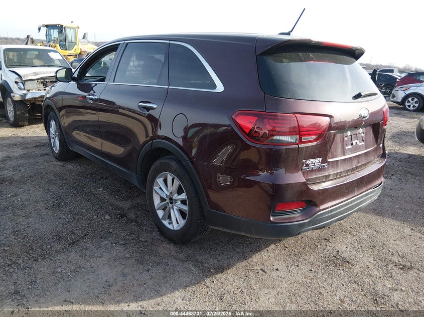 2019 Kia Sorento VIN 5XYPG4A30KG569776 IAAI salvage auction — RIGHT REAR, Clear (Oklahoma), sold $1,600 on 2026-07-14 (photo 3)