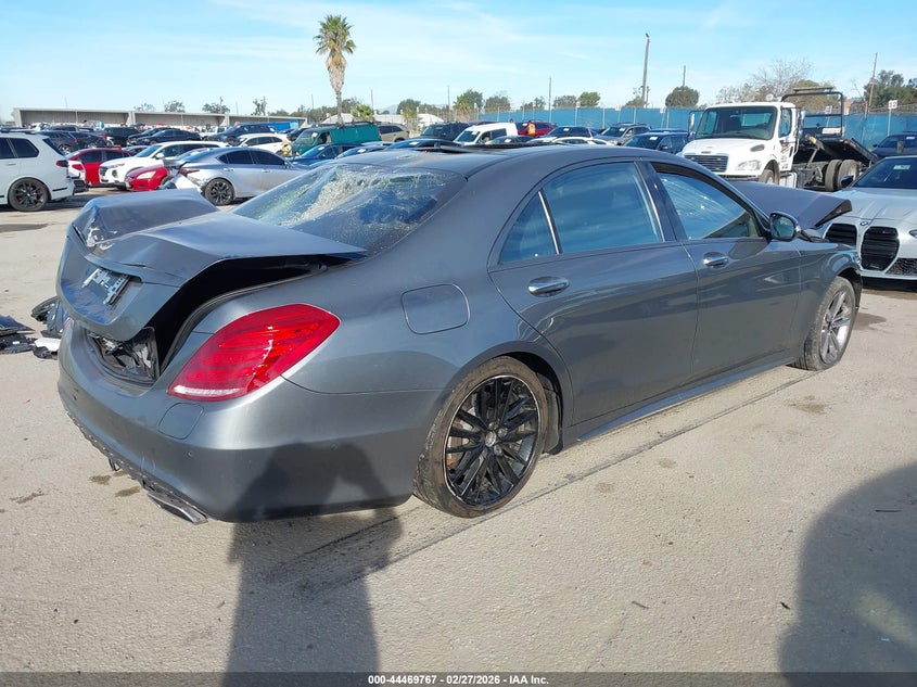 2016 Mercedes-benz S-klasse VIN WDDUG6DB7GA234948 IAAI salvage auction — FRONT & REAR, Salvage Title, sold $3,200 on 2026-07-08 (photo 4)