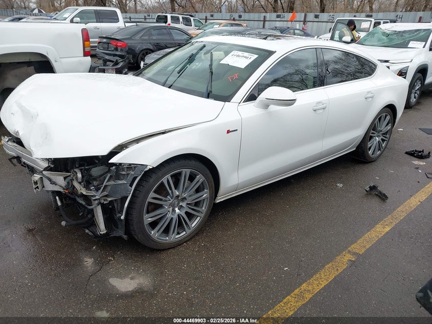 2014 Audi A7 VIN WAUWGAFC3EN070189 IAAI salvage auction — FRONT END, Salvage Title, sold $1,250 on 2026-07-16 (photo 2)