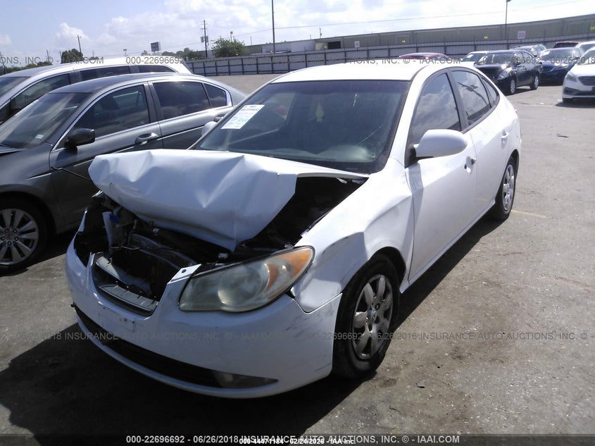 2007 Hyundai Elantra VIN KMHDU46D57U235693 IAAI salvage auction — FRONT END, Salvage (Texas), sold $25 on 2026-07-22 (photo 2)