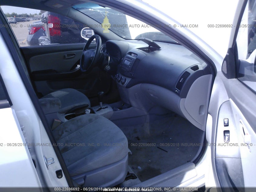 2007 Hyundai Elantra VIN KMHDU46D57U235693 IAAI salvage auction — FRONT END, Salvage (Texas), sold $25 on 2026-07-22 (photo 5)