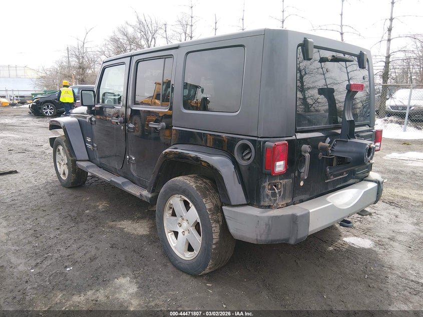 2008 Jeep Wrangler / VIN 1J8GA59148L627095 IAAI salvage auction — REAR END, Salvage (New Jersey), sold $1,400 on 2026-07-09 (photo 3)