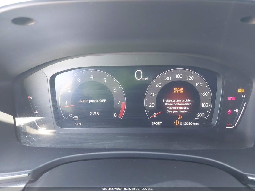 2025 Acura Integra VIN 19UDE5G90SA002219 IAAI salvage auction — FRONT END, Salvage Title, sold $24,100 on 2026-07-30 (photo 7)
