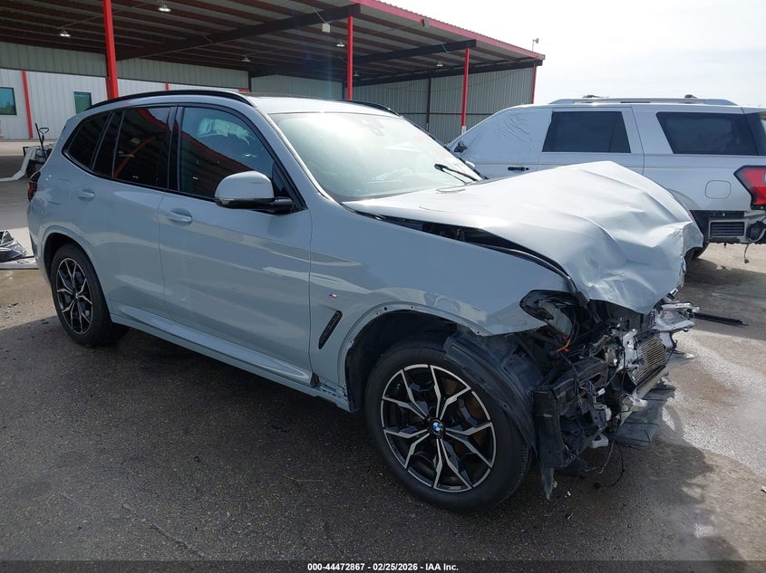2023 BMW X3 VIN 5UX43DP09P9P77822 IAAI salvage auction — FRONT END, Original (Texas), sold $10,400 on 2026-07-09 (photo 1)