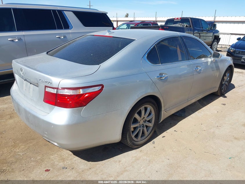 2009 Lexus Ls VIN JTHBL46F195088350 IAAI salvage auction — LEFT SIDE, Original (Texas), sold $3,350 on 2026-07-07 (photo 4)