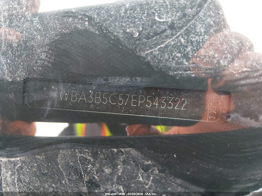 2014 BMW 3er VIN WBA3B5C57EP543322 IAAI salvage auction — SIDE, Salvage (Pennsylvania), sold $500 on 2026-07-25 (photo 9)