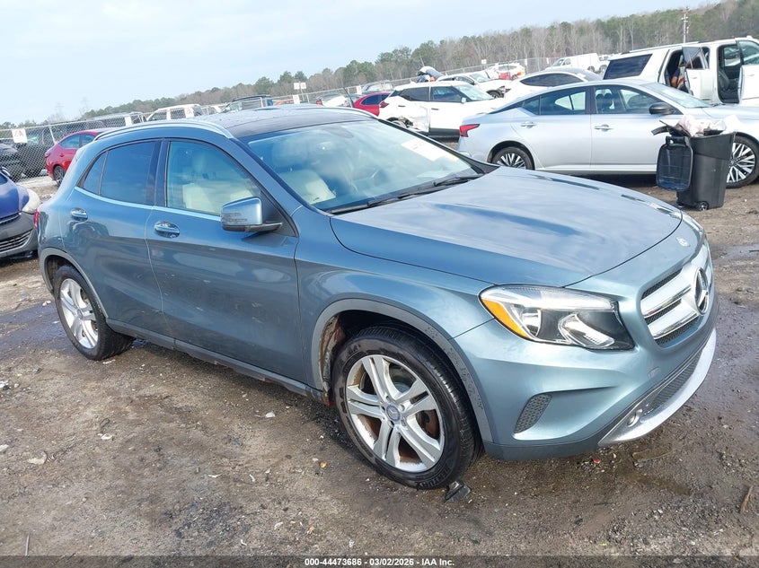 2015 Mercedes-benz Gla-klasse VIN WDCTG4GB3FJ166680 IAAI salvage auction — SIDE, Salvage Title, sold $3,325 on 2026-08-19 (photo 1)