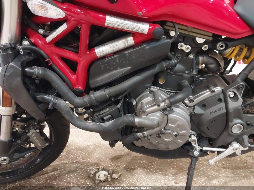 2019 Ducati Monster VIN ZDMMACLS5KB003890 IAAI salvage auction — RIGHT SIDE, Salvage Title, sold $2,850 on 2026-08-11 (photo 9)