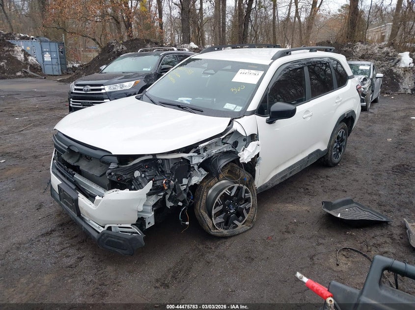 2025 Subaru Forester VIN JF2SLDAC9SH498317 IAAI salvage auction — FRONT & REAR, Salvage Title, sold $4,550 on 2026-07-14 (photo 2)